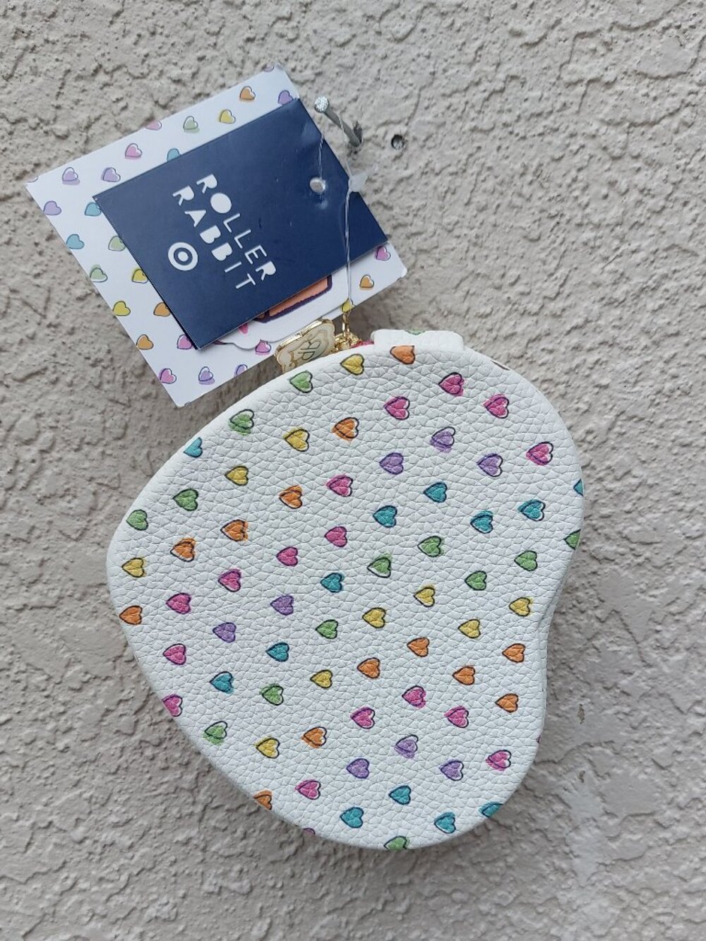 NWT Roller Rabbit x Target Small Disco Hearts Wave Heart Shaped Jewelry Box
